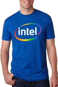 intel logo t shirt design